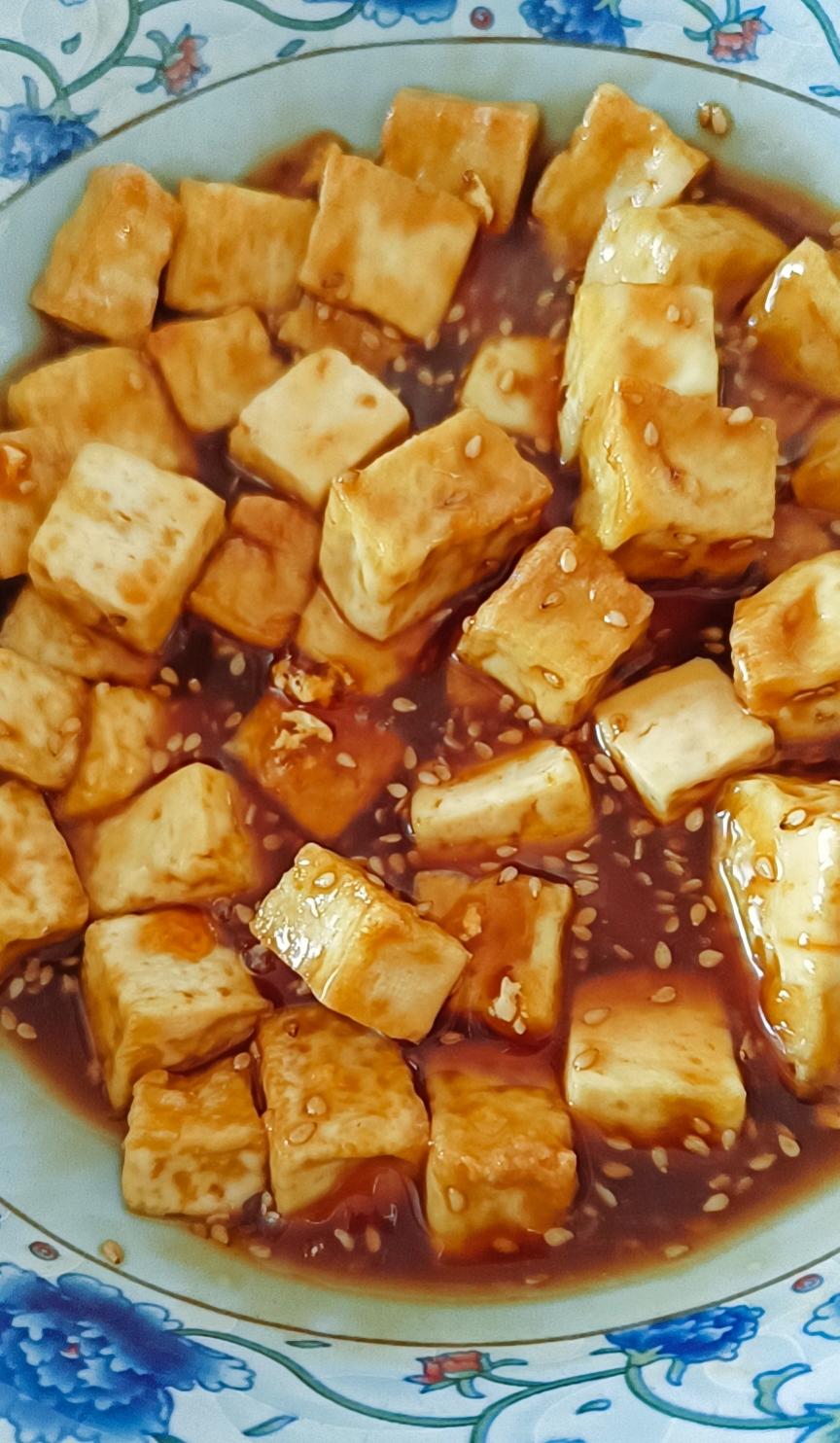 低脂低卡空气炸锅版糖醋脆皮豆腐