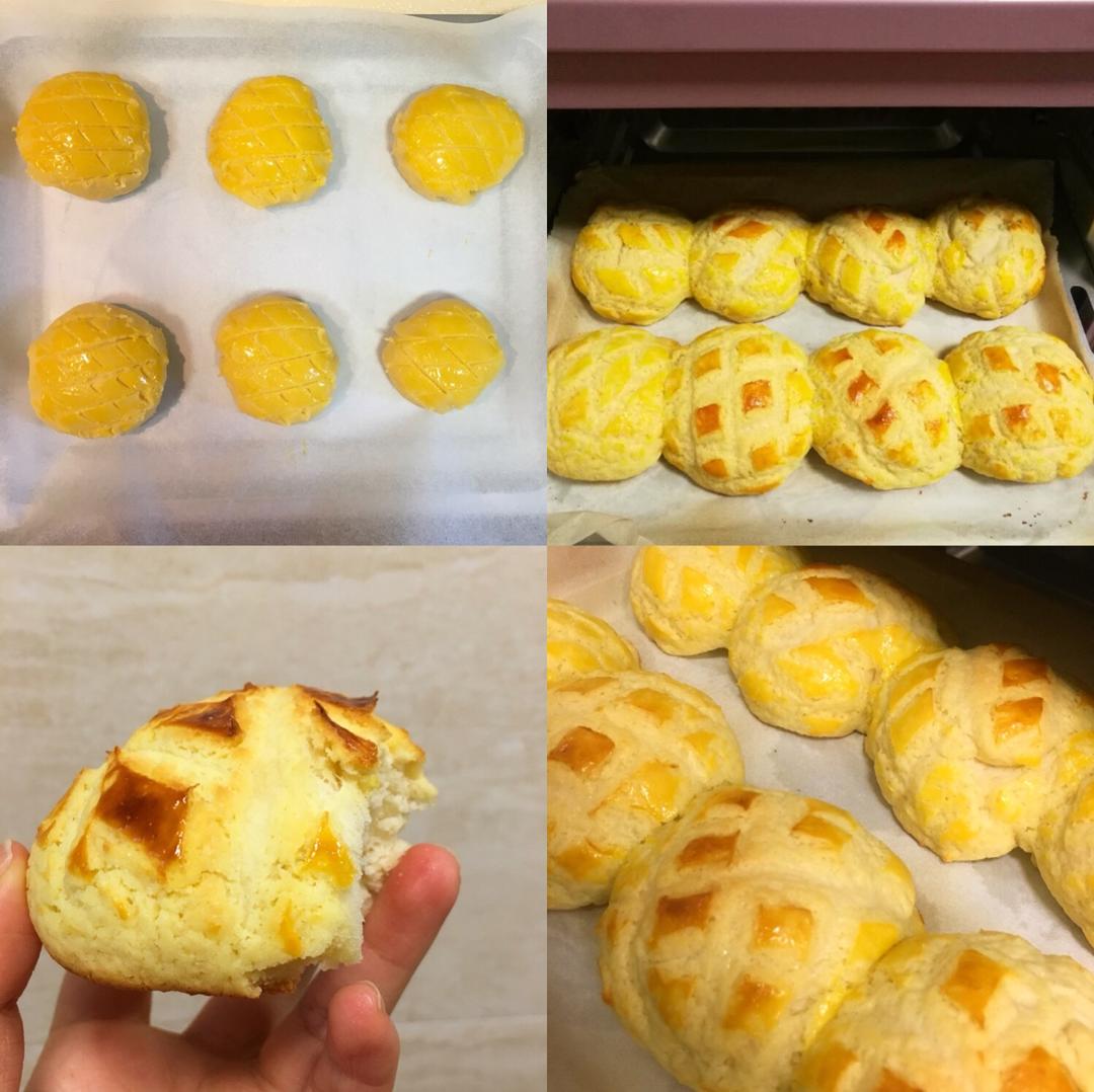 好吃到炸裂的港式菠萝包（附带制作酥皮的小视频）