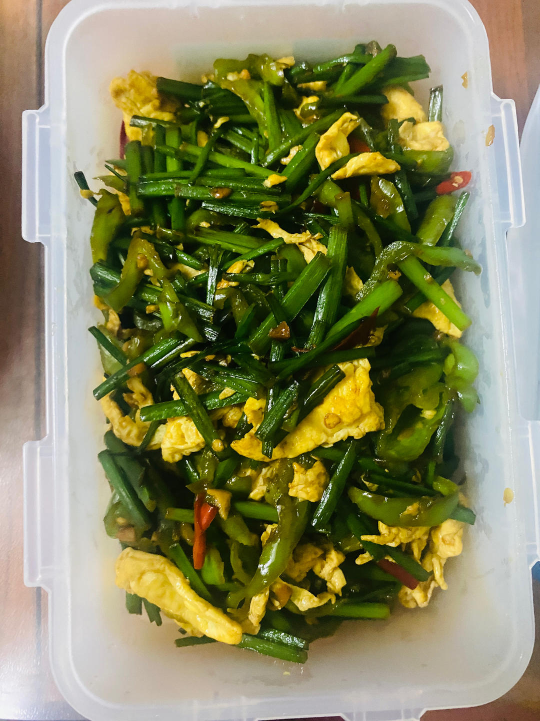 韭菜花炒鸡蛋(减脂餐)