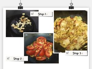 开胃菜－番茄炒包菜的做法 步骤2
