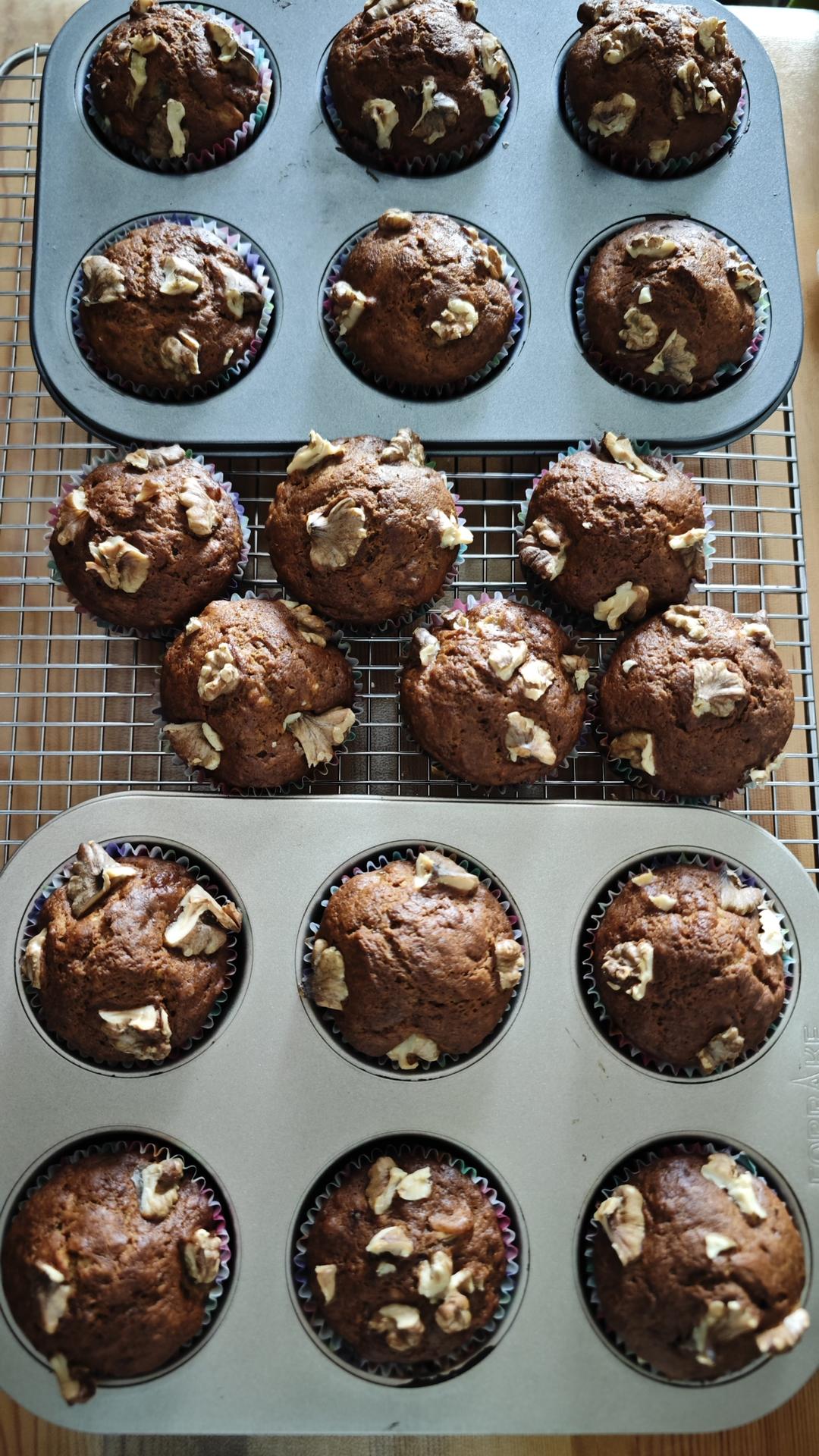 香蕉核桃蛋糕（低油少糖健康版）