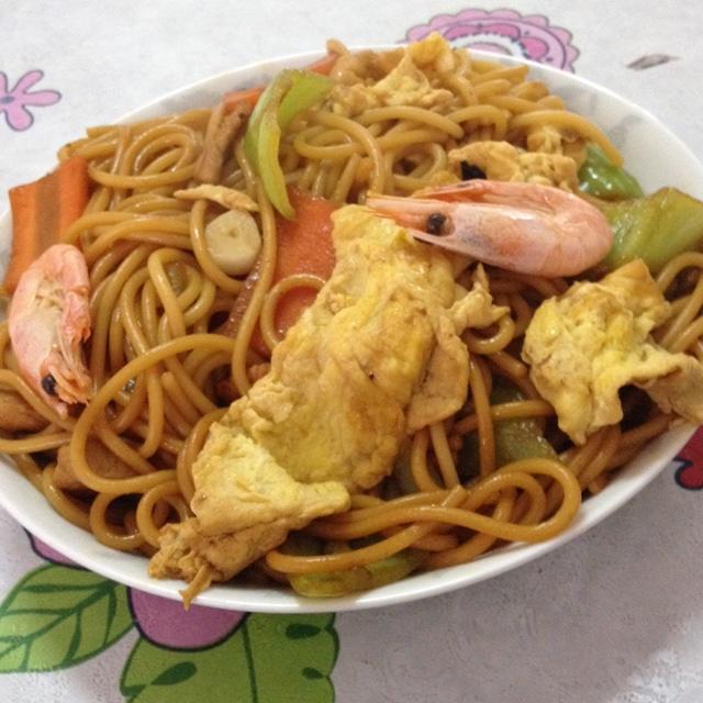 家常炒面的做法