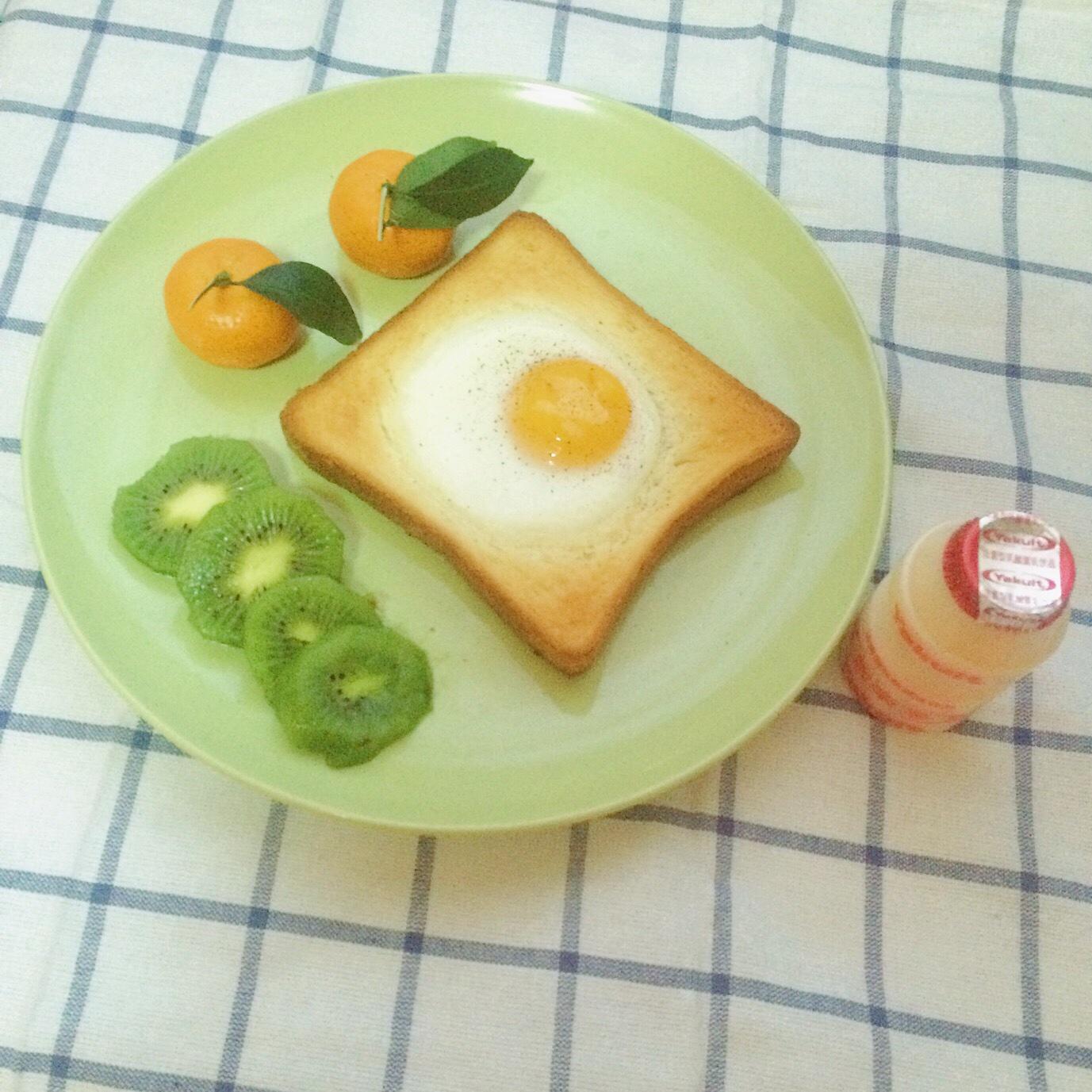 快手早餐之 太阳蛋吐司