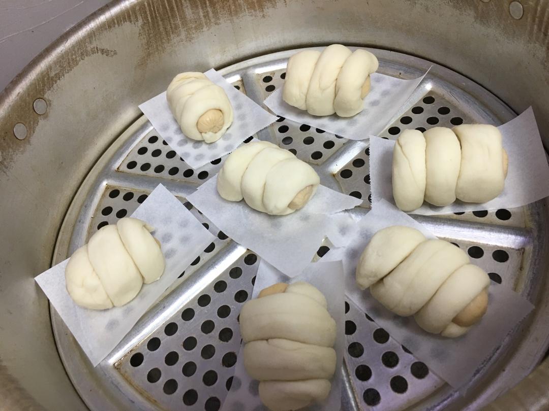 快手火腿卷～一次发酵