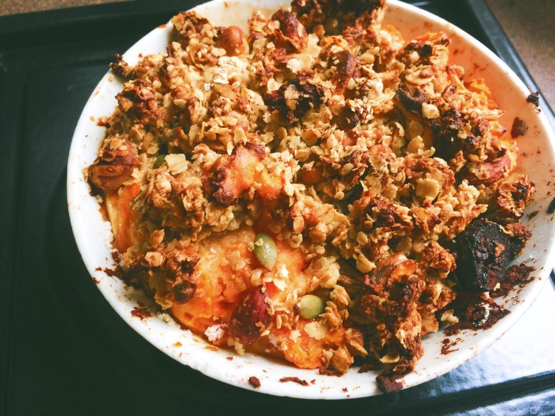 粉糯红薯泥配燕麦酥丨健康·三餐
