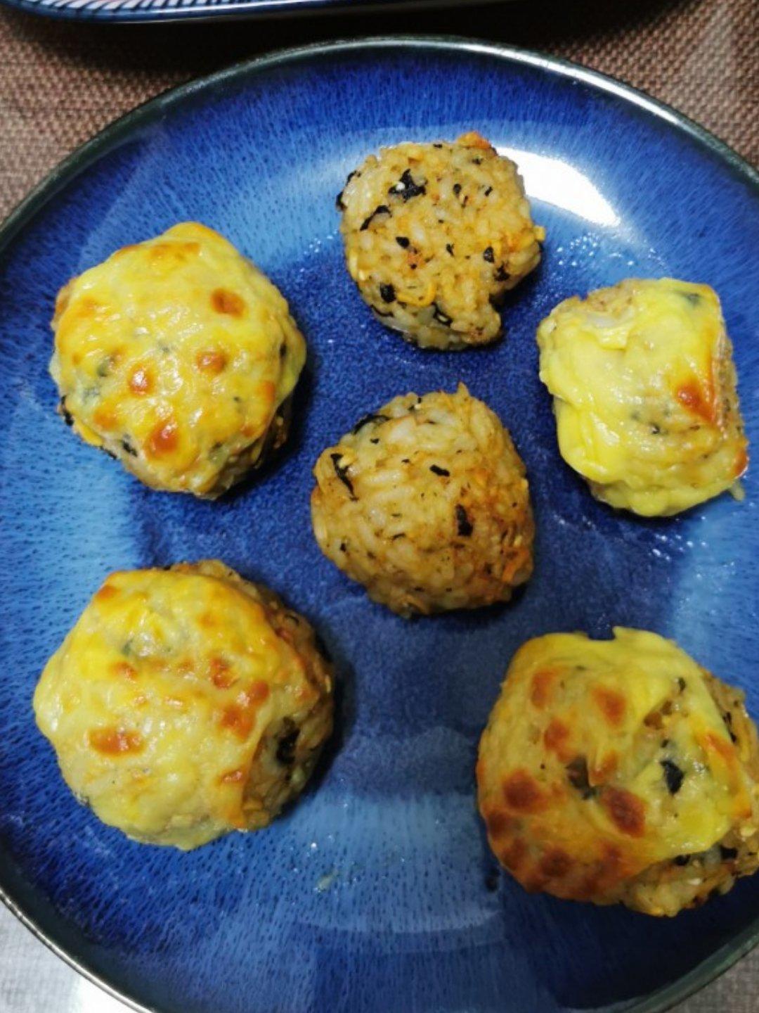 🔥剩米饭的神仙吃法！！巨好吃👉日式烤饭团