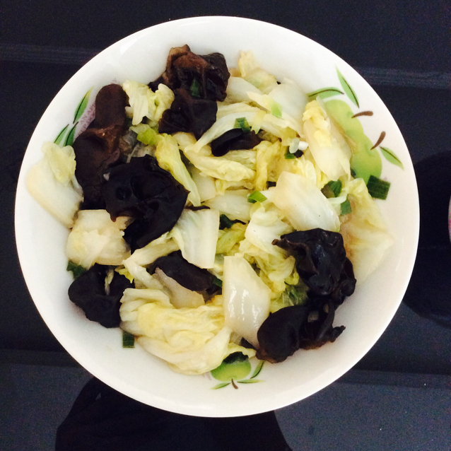 倒影在深海的色彩之三做的白菜炒木耳