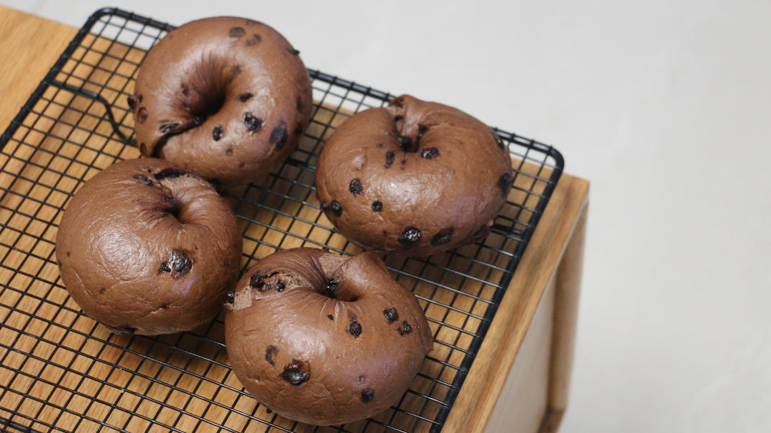 巧克力栗子贝果