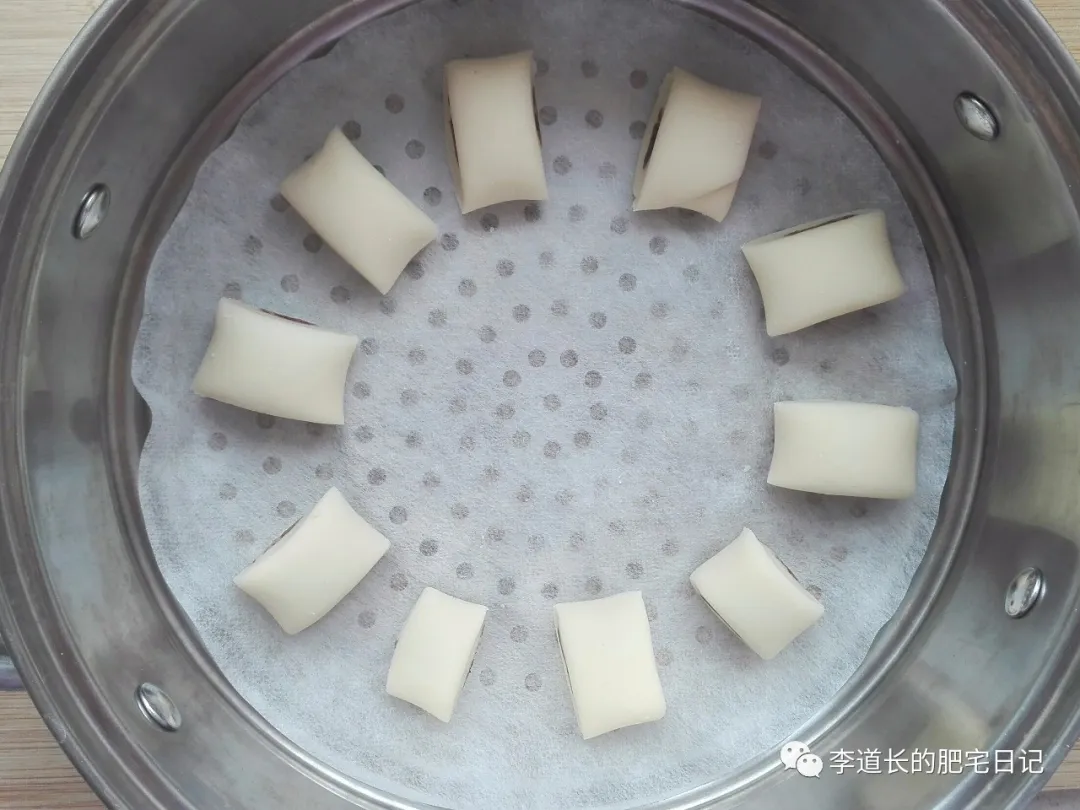 奶香豆沙夹心馒头（一次发酵）的做法 步骤9