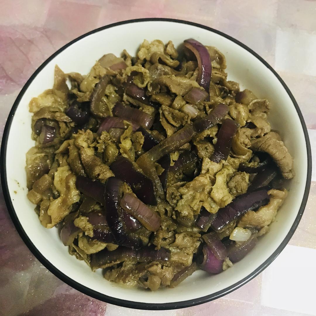 洋葱孜然羊肉片