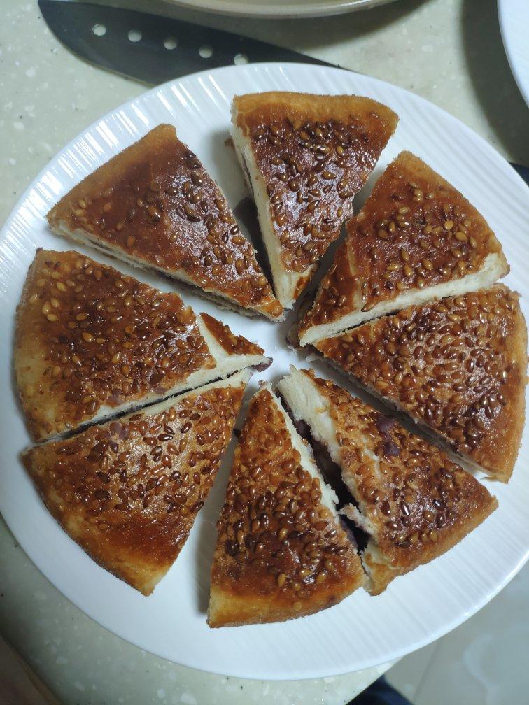 【中式点心、豆沙麻饼】