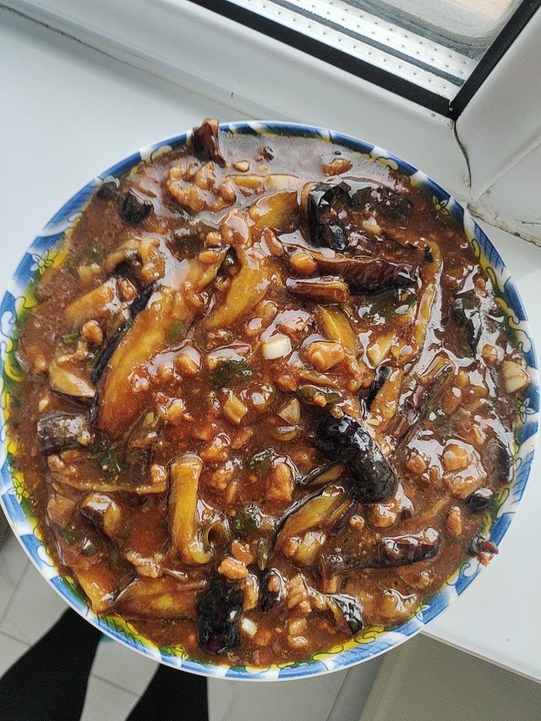 超级下饭酱香味肉末茄子