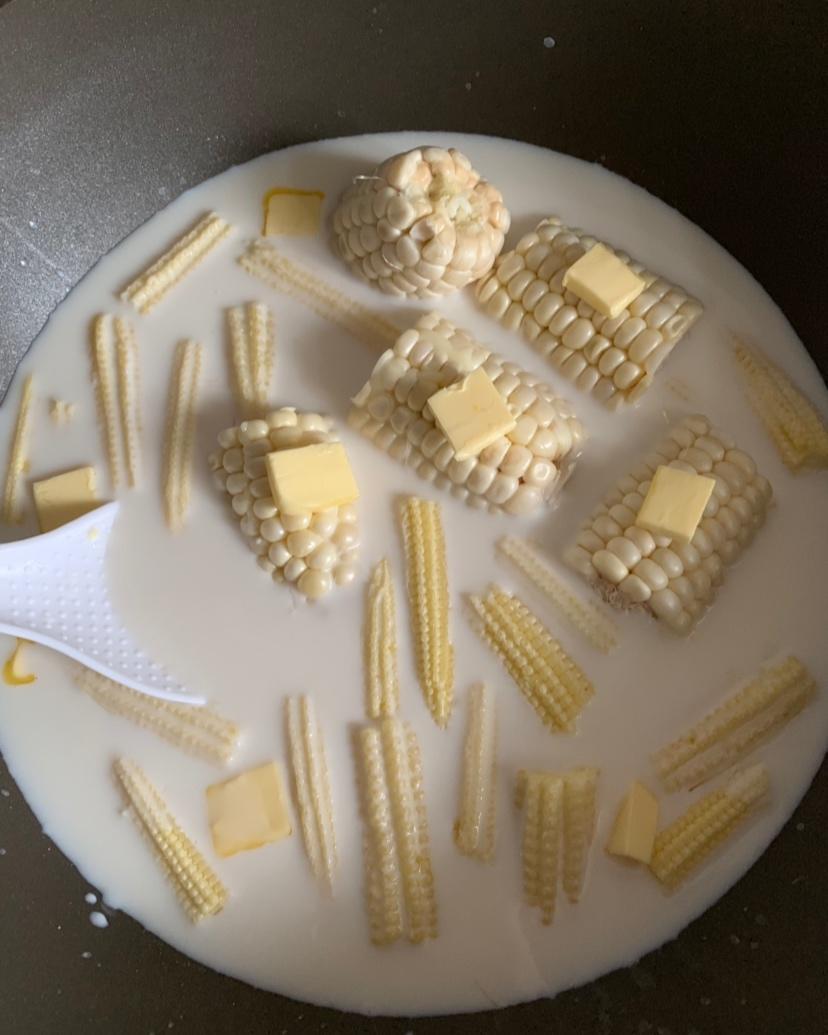 奶香煮玉米