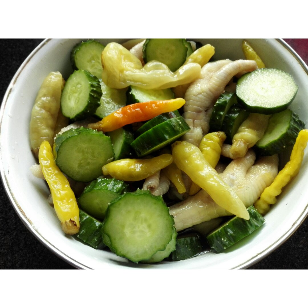 黛眉余温做的泡椒糟卤凤爪