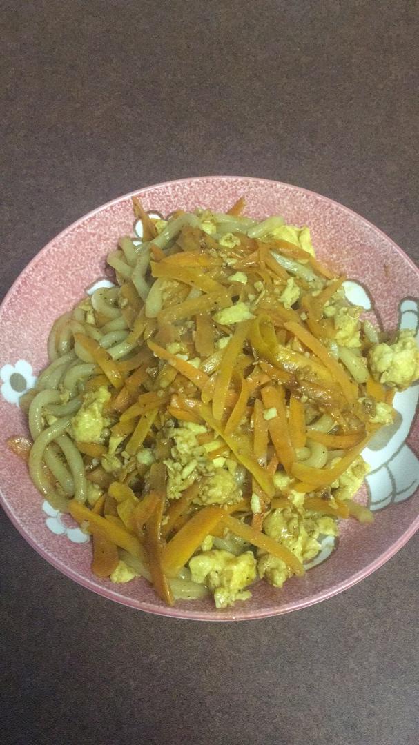 好吃哭的「鸡蛋炒乌冬面」