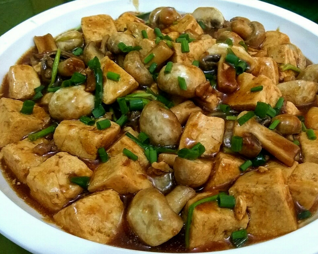 蘑菇嫩豆腐