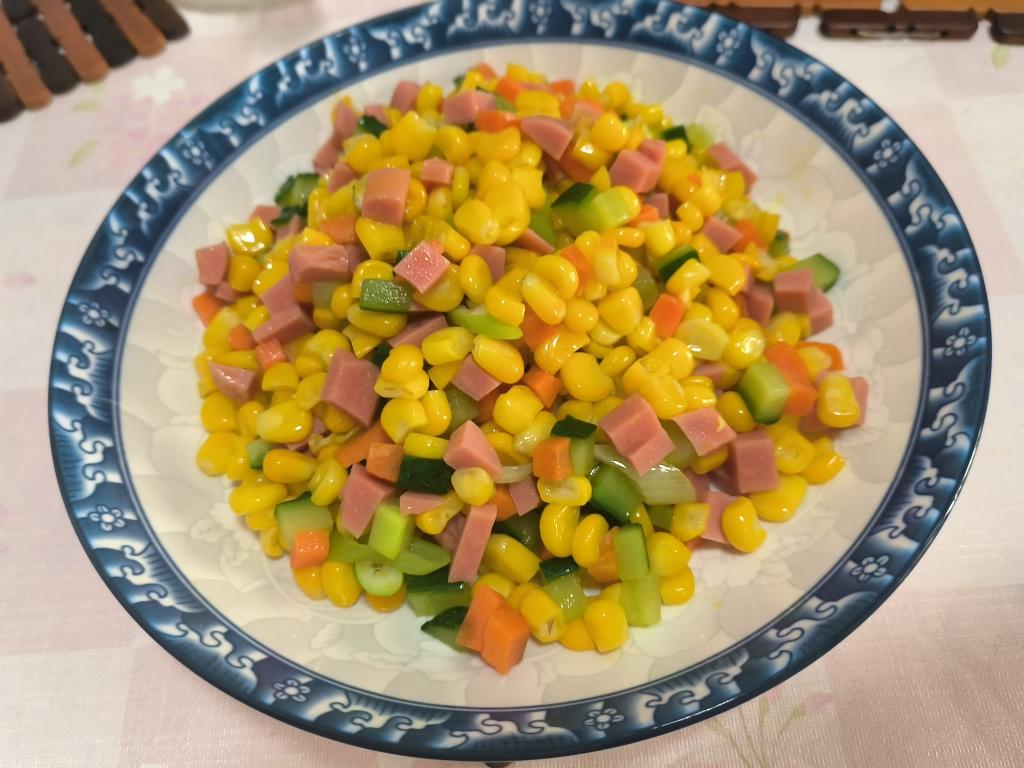 什锦玉米粒虾仁🍤🌽🥕