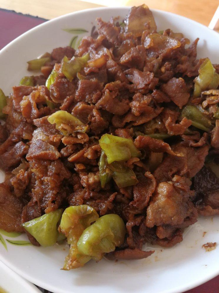 青椒炒肉片