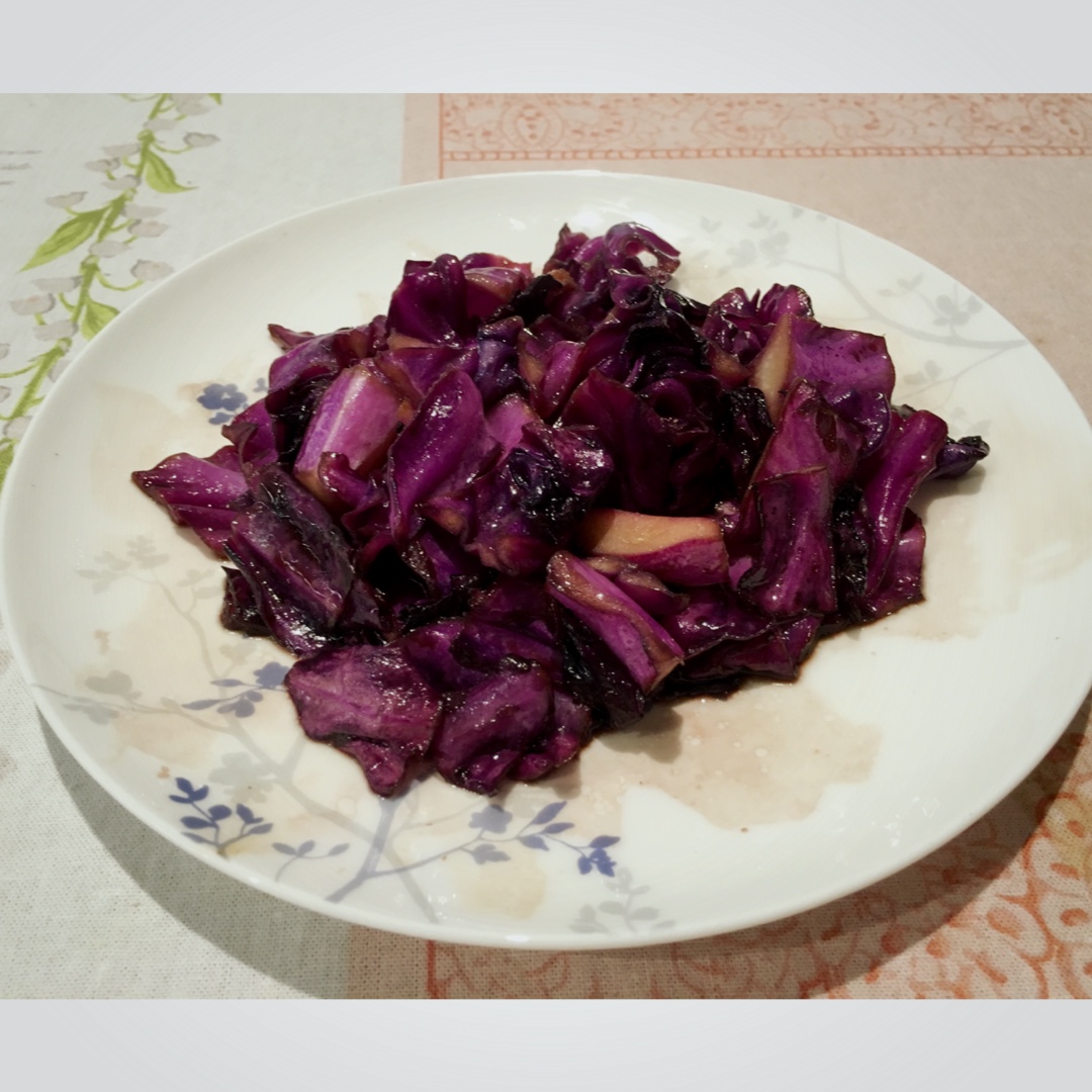 醋溜紫甘蓝