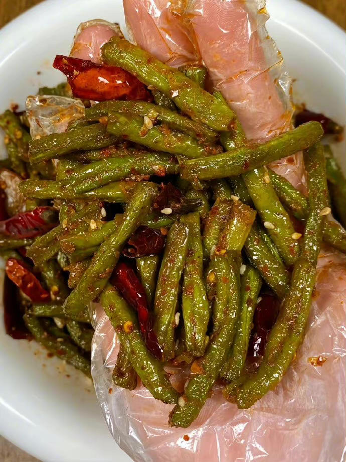 干煸豆角的做法