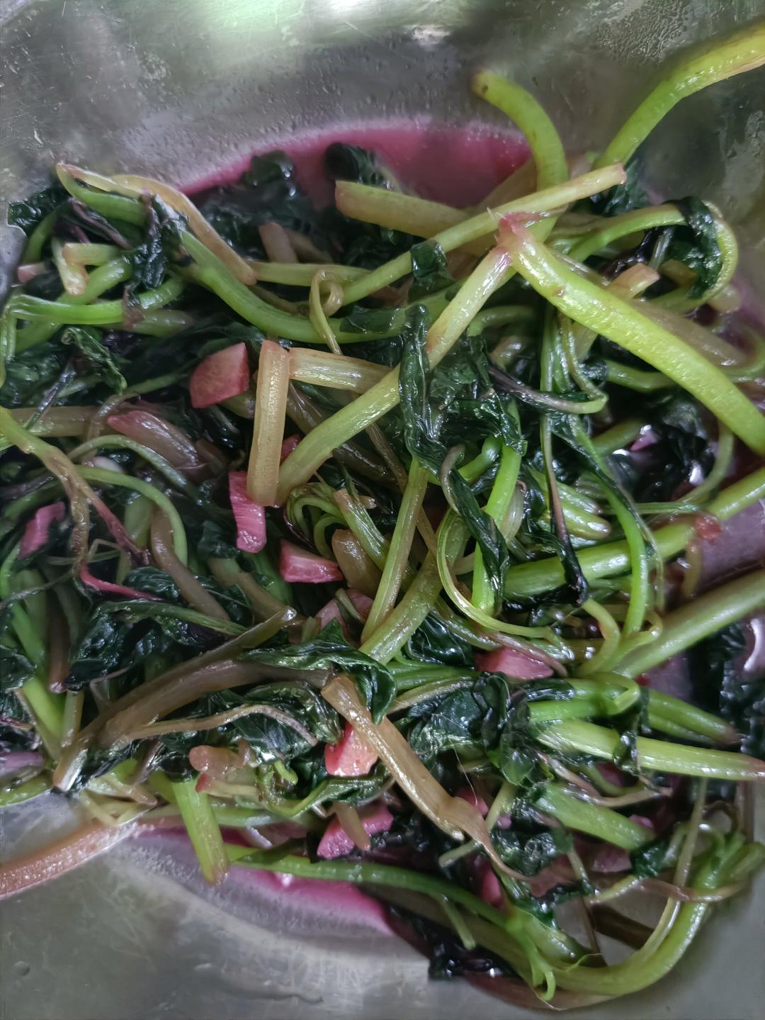 蒜炒红米苋