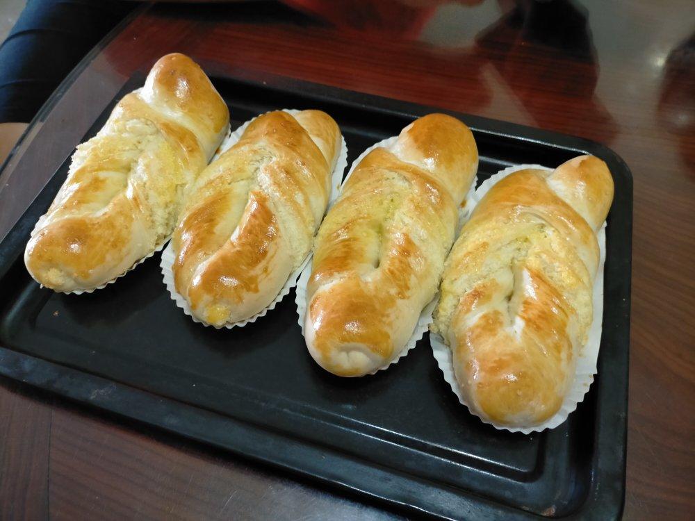 椰蓉淡奶油面包(一次发酵)附椰蓉馅做法