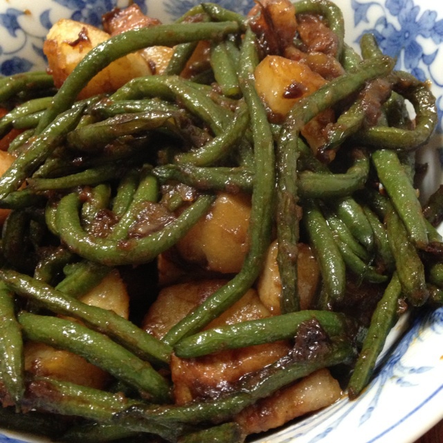 东北豆角炖肉