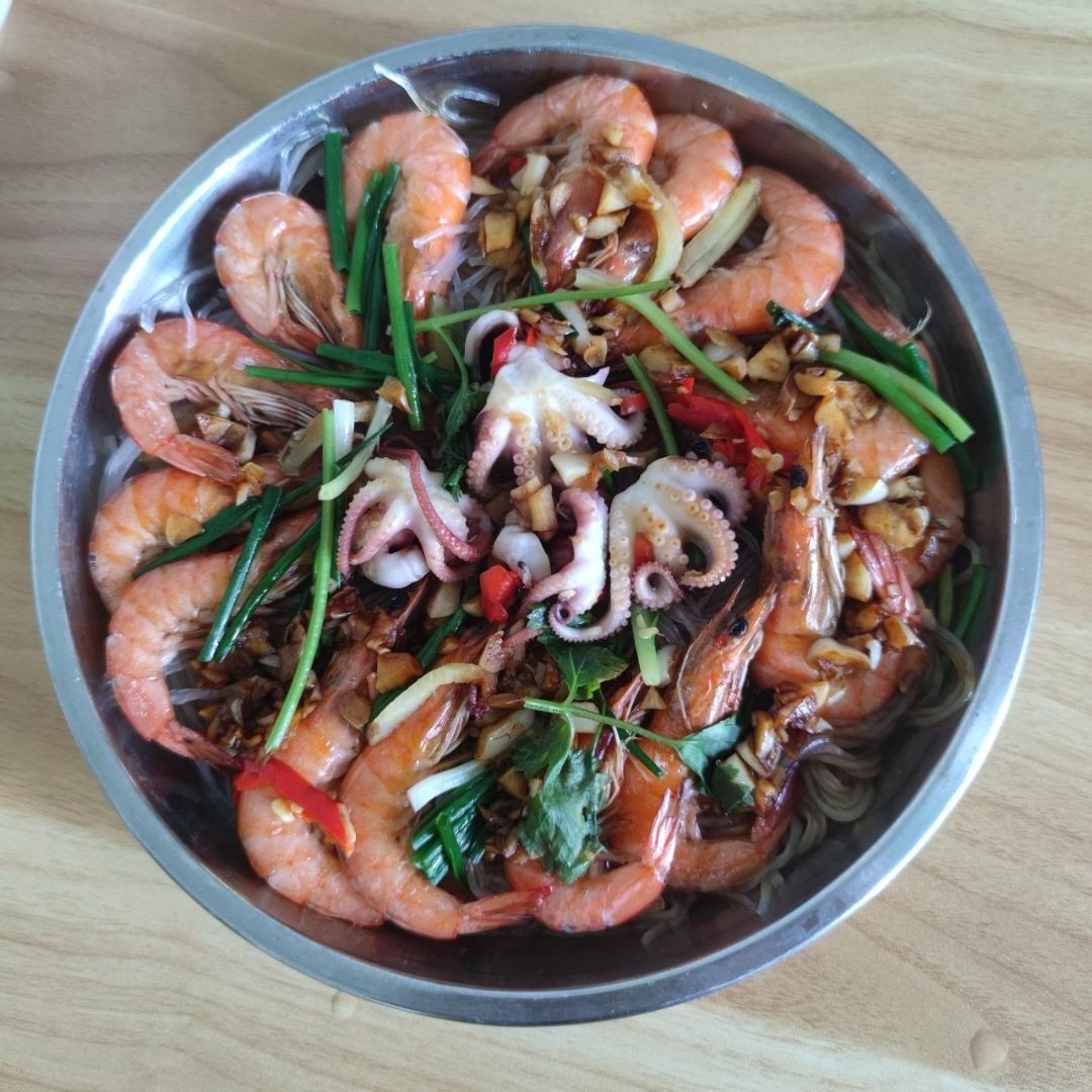 蒜蓉粉丝蒸虾