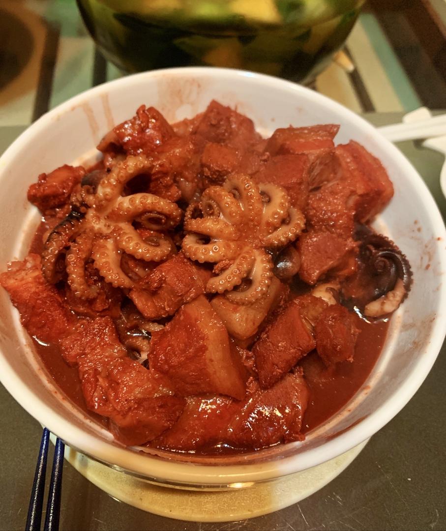 八爪鱼红烧肉：美味·营养·健康·增强免疫力