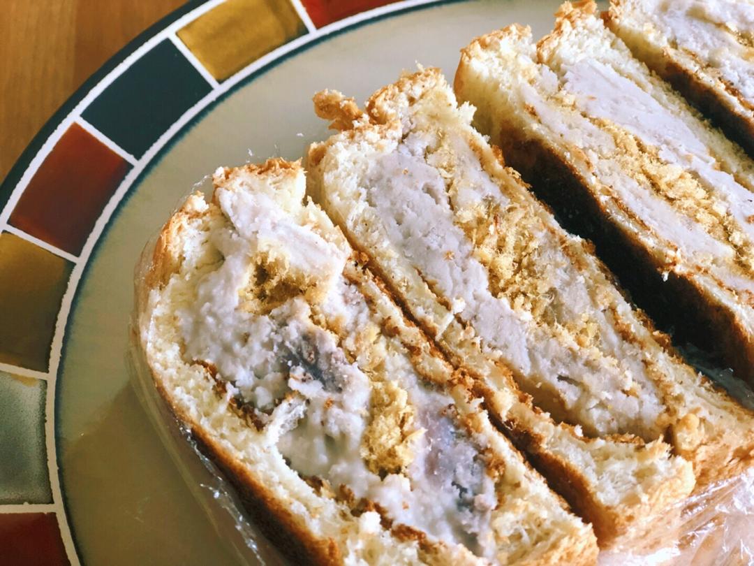 芋泥肉松三明治