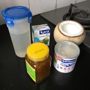 桂花西米椰奶冻的做法 步骤2