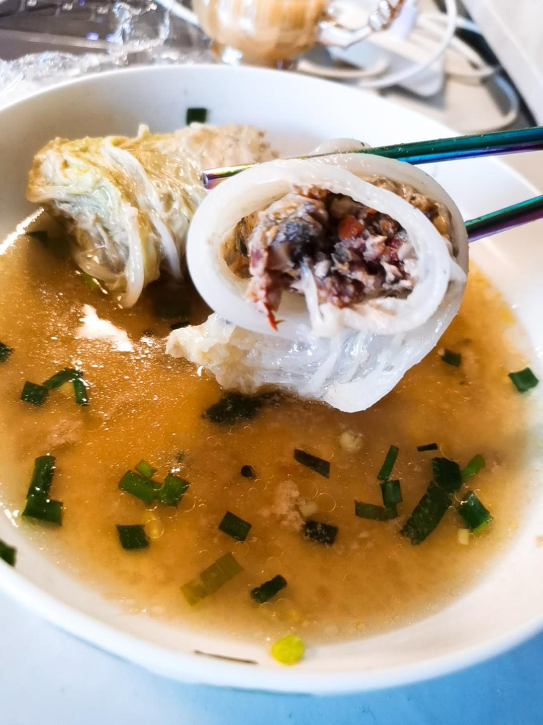 白菜卷+黄豆炖猪蹄—北鼎蒸炖锅