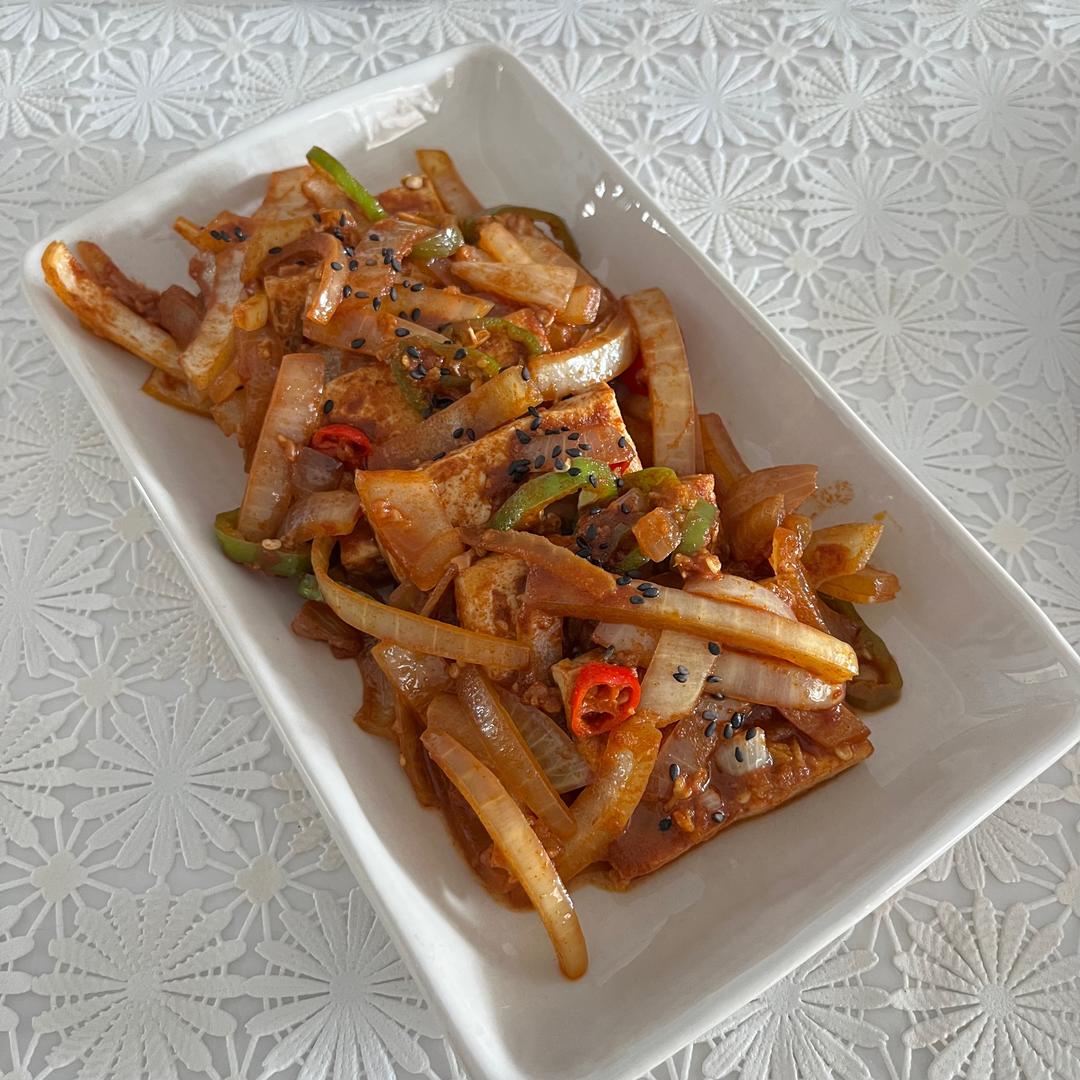 简易辣炖豆腐的做法