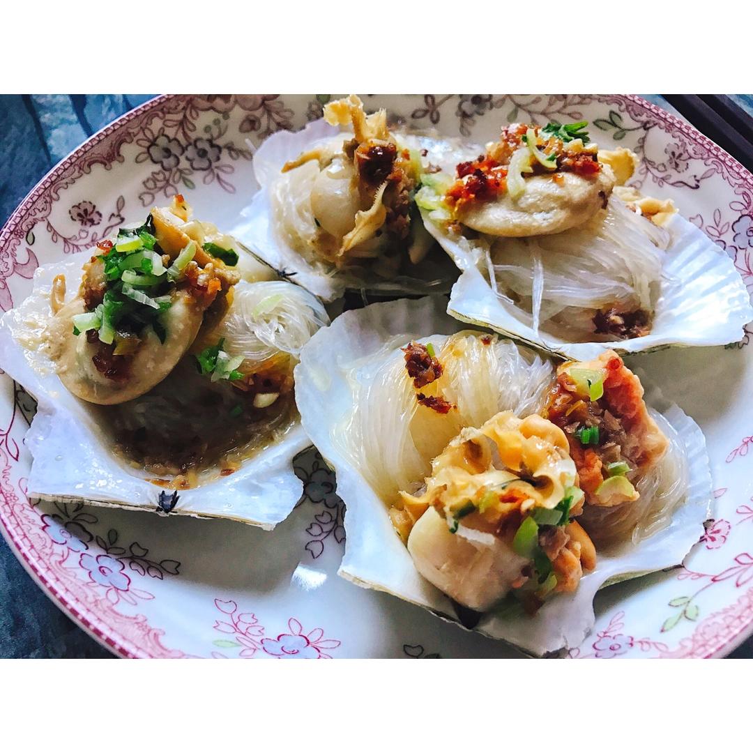 蒜蓉粉丝蒸扇贝