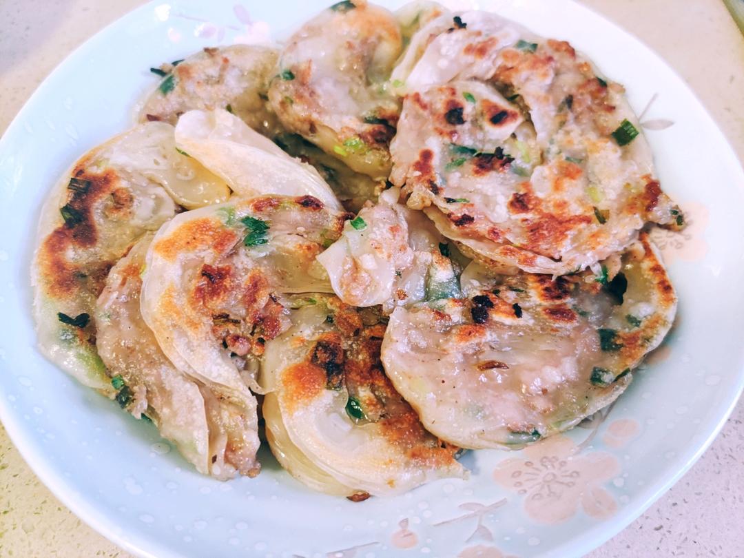 快手葱油饼（饺子皮版）