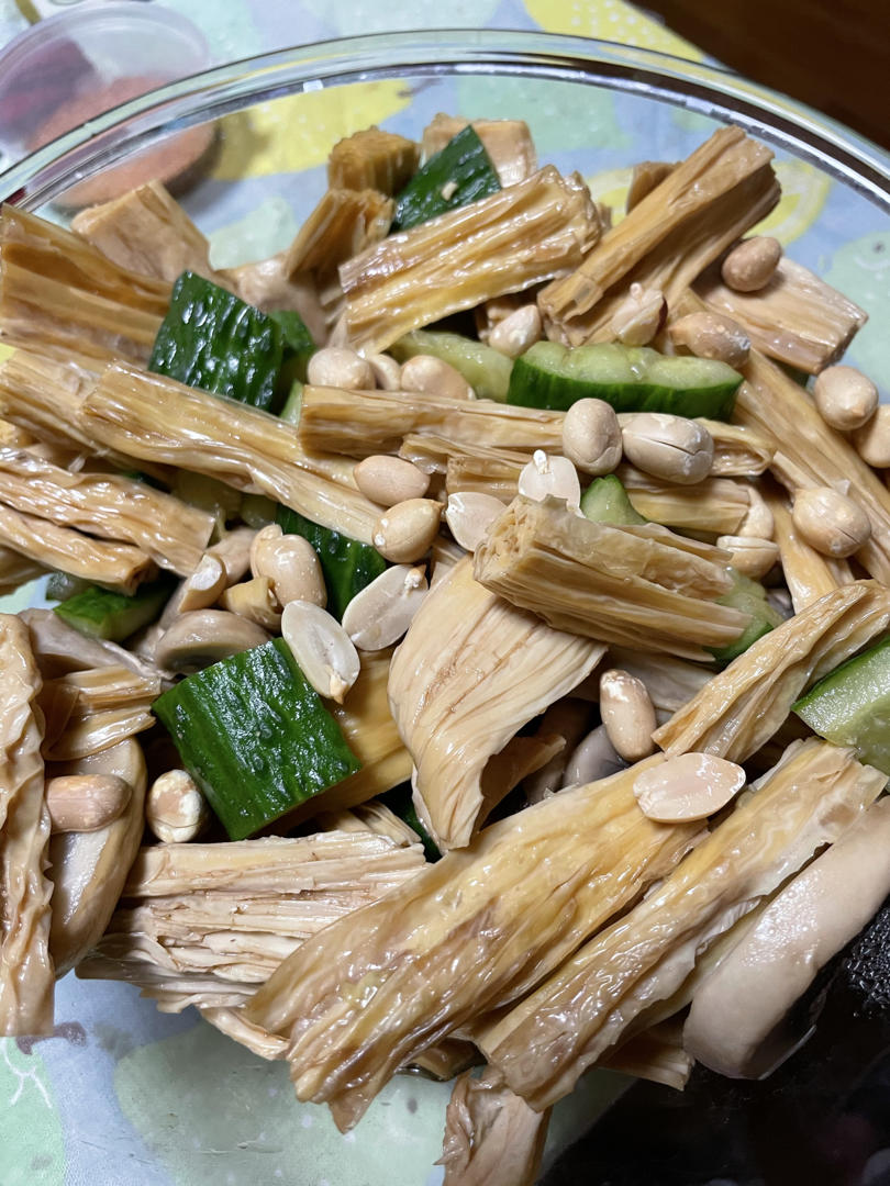 腐竹拌黄瓜