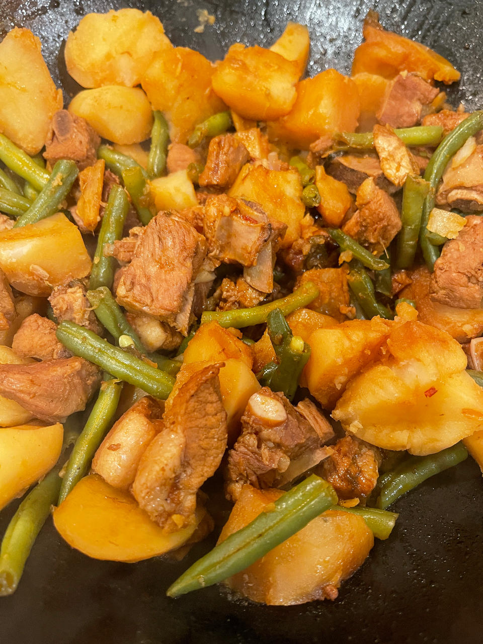 排骨炖土豆豆角