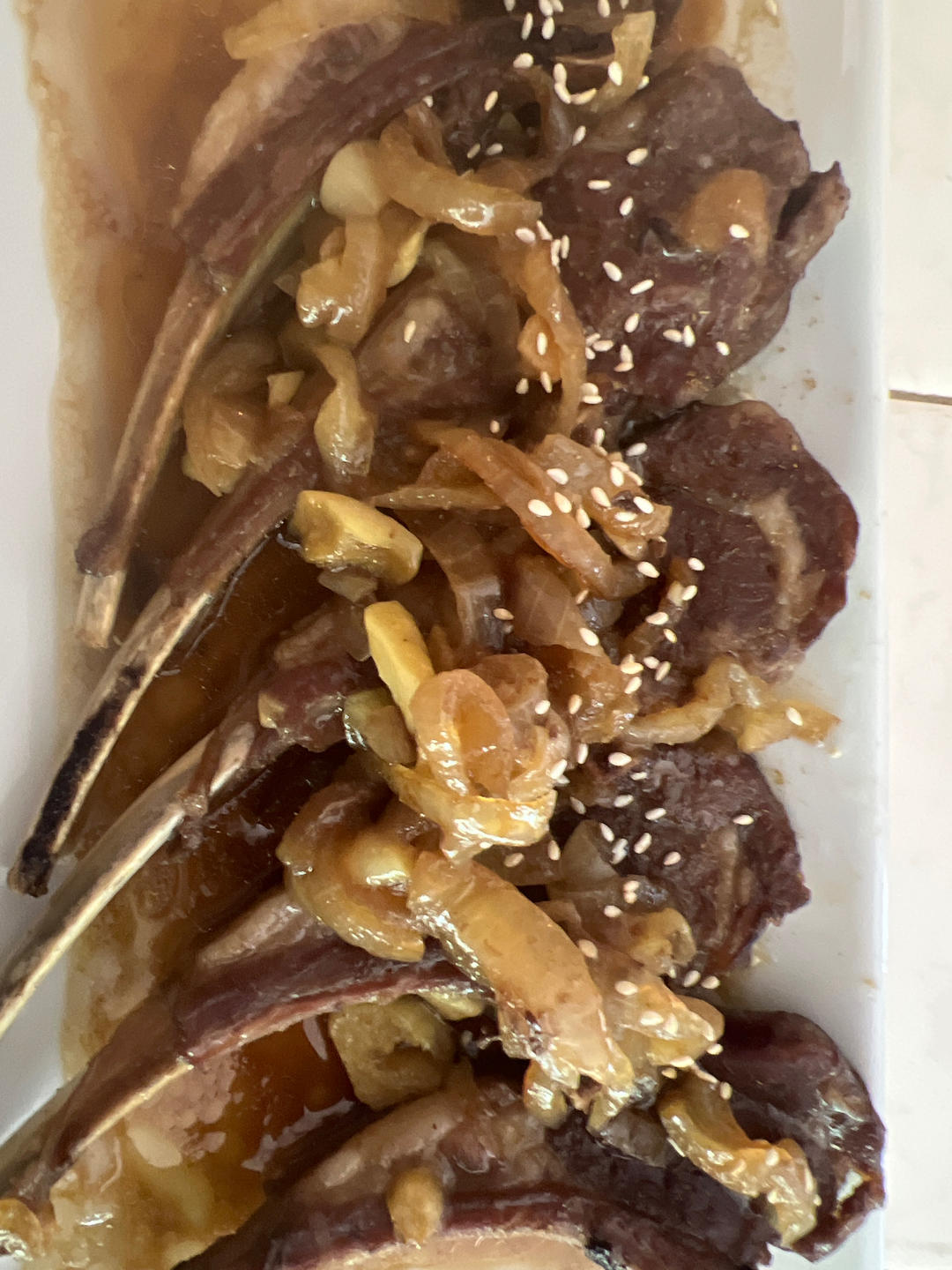 好吃到舔手指❗️🍴🐑孜然烤法式羊排（烤箱版）