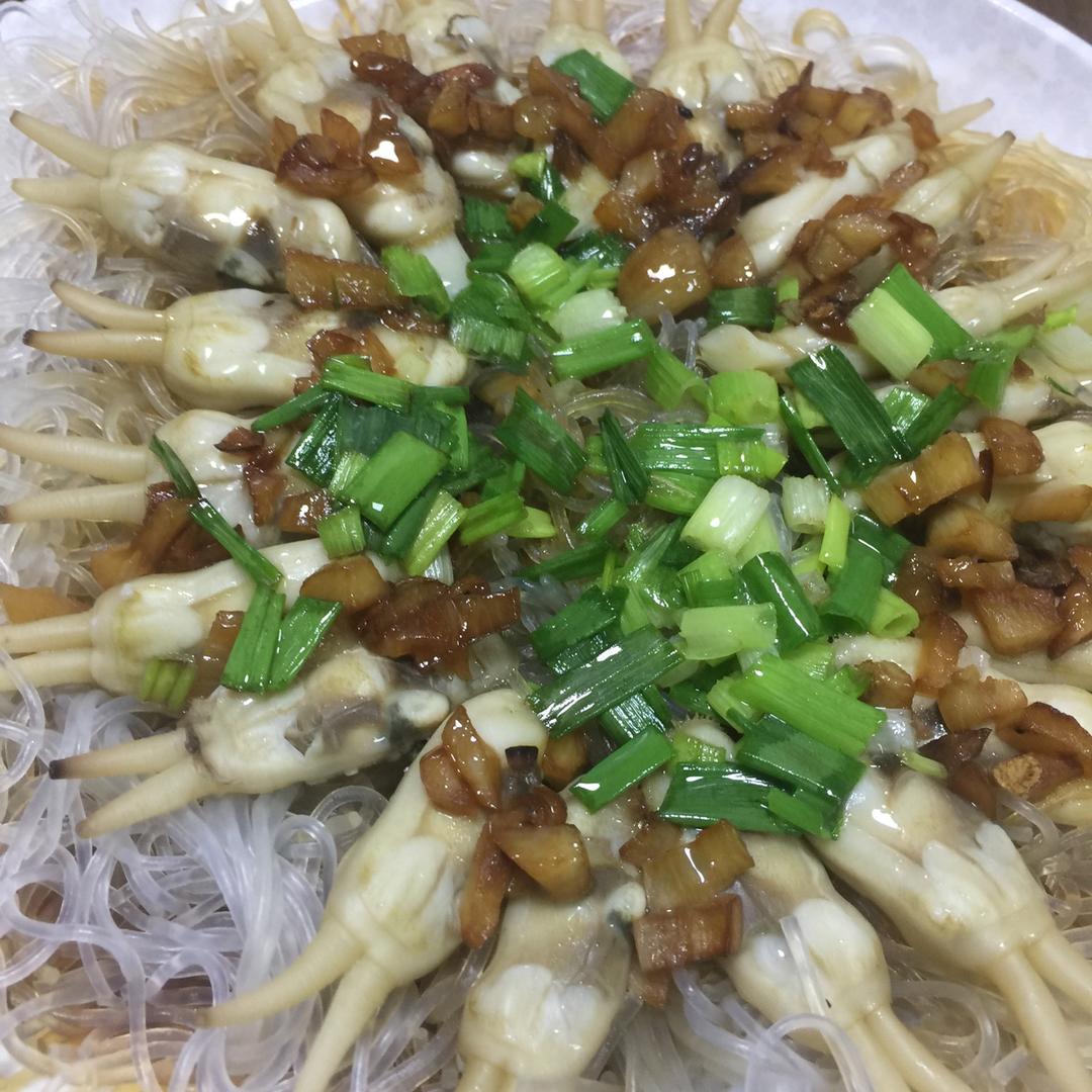 蒜蓉剁椒蛏子蒸粉丝