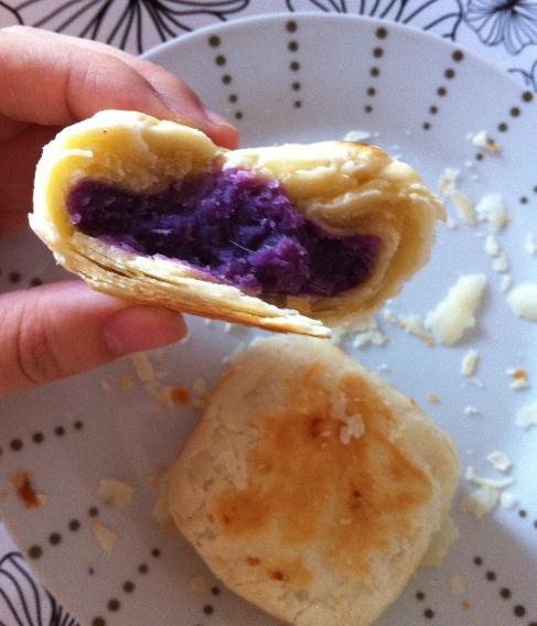平底锅版之紫薯香酥饼的做法