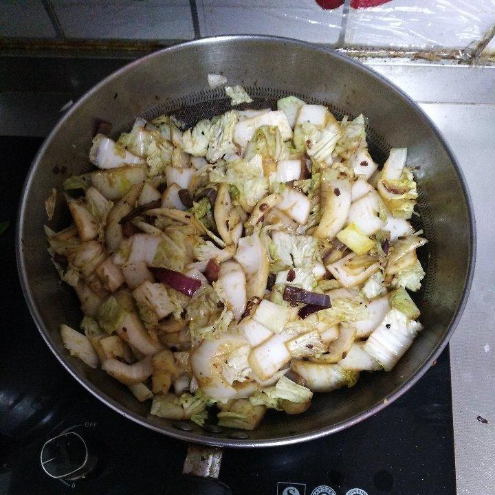 豆瓣酱炒白菜