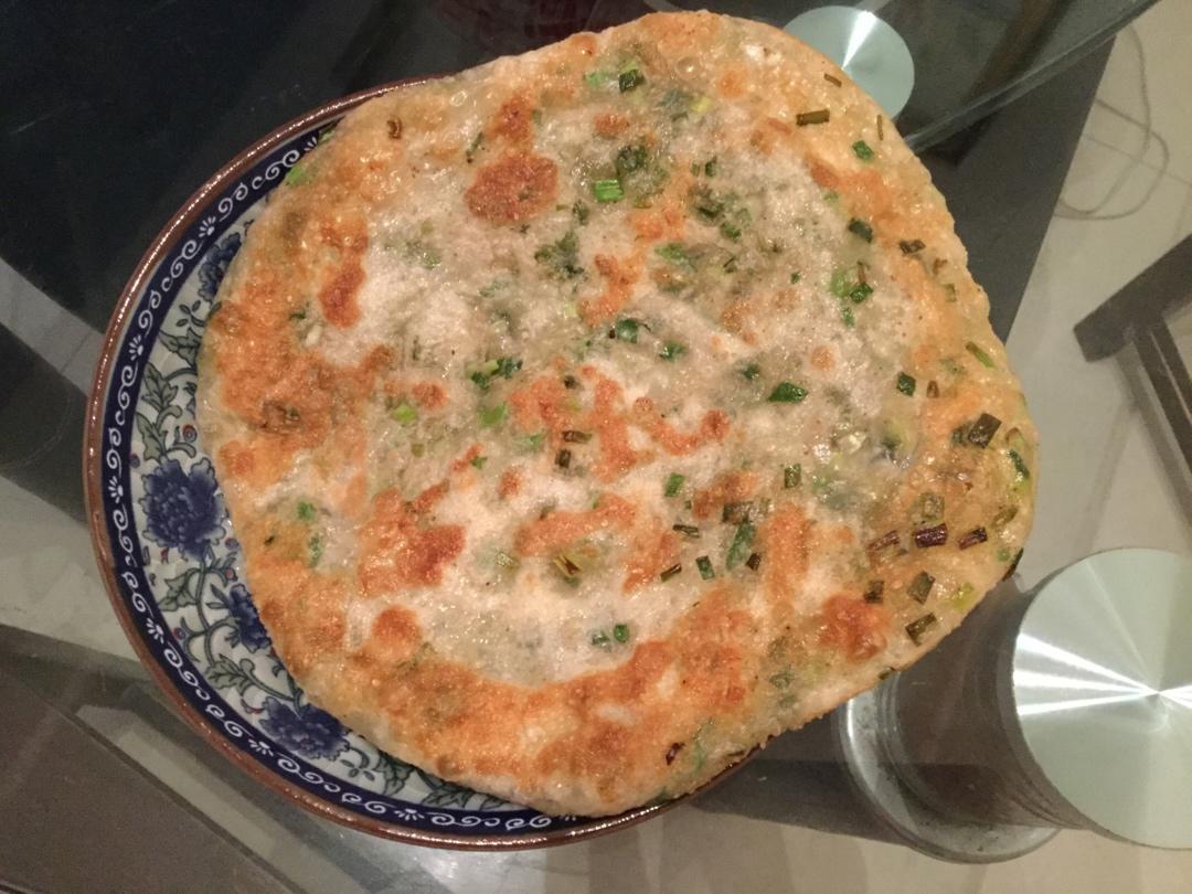 葱花大饼、蓬松柔软又简单的大葱烙饼
