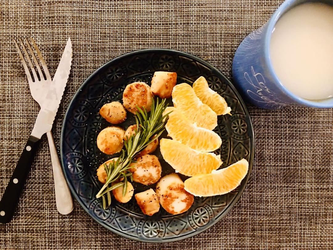 【低碳减脂】法式香煎扇贝（带子🐚）的做法