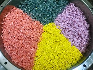 三月三彩色糯米饭乌米饭的做法 步骤6