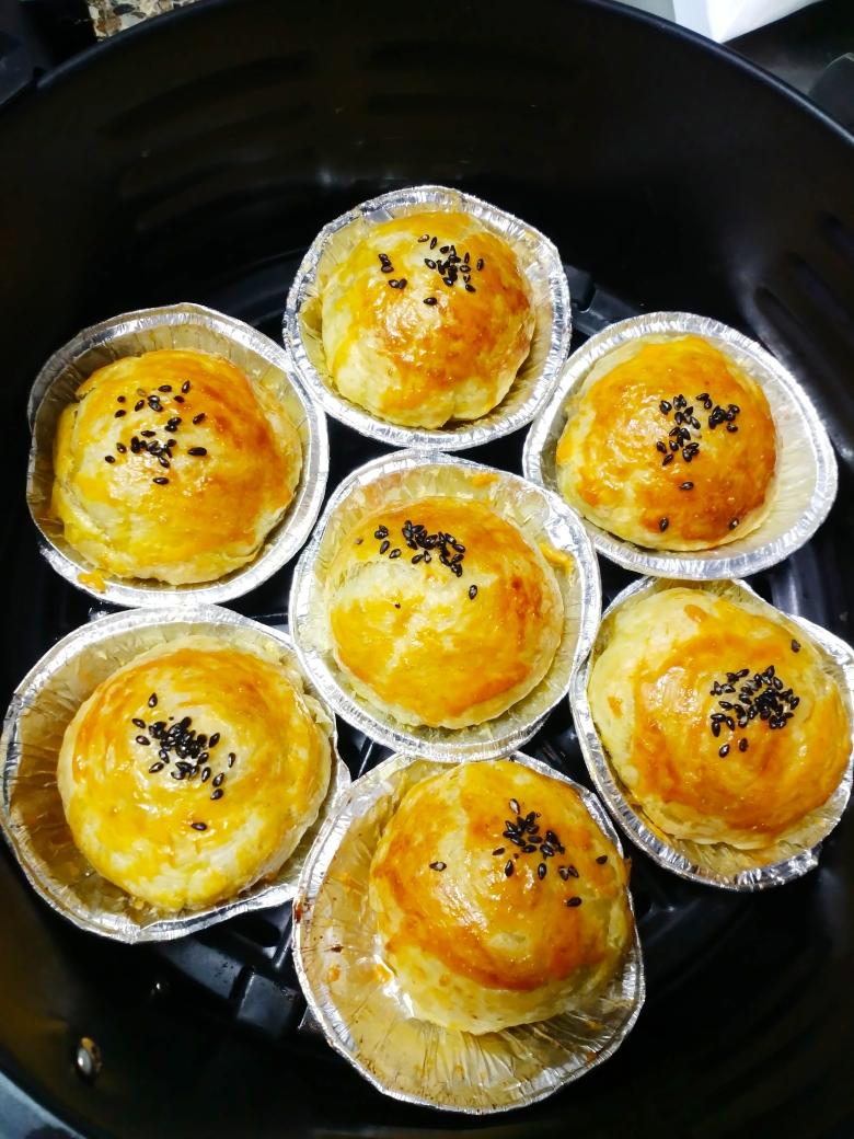 爆浆芝士红豆酥