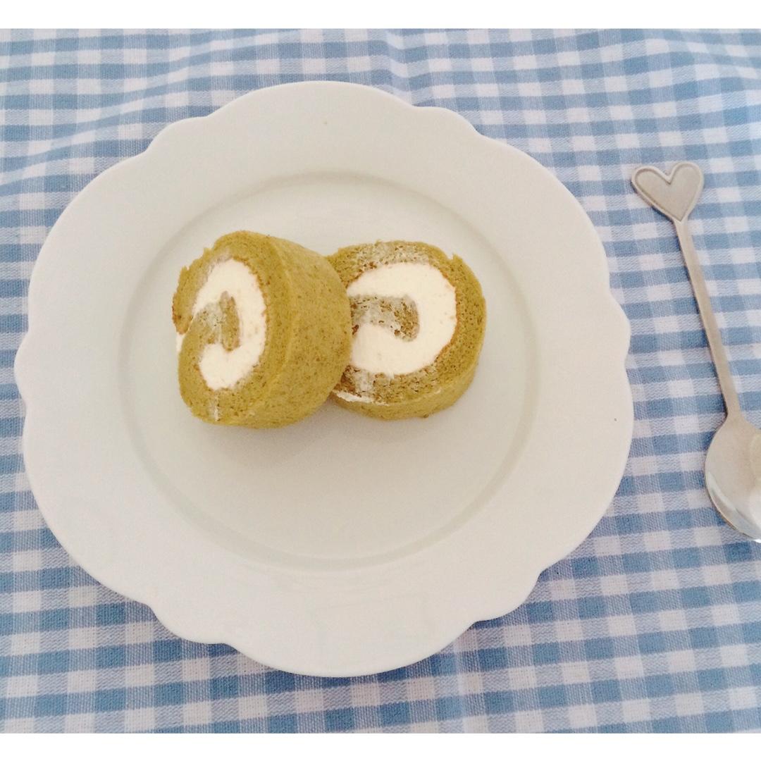 抹茶蜜豆蛋糕卷