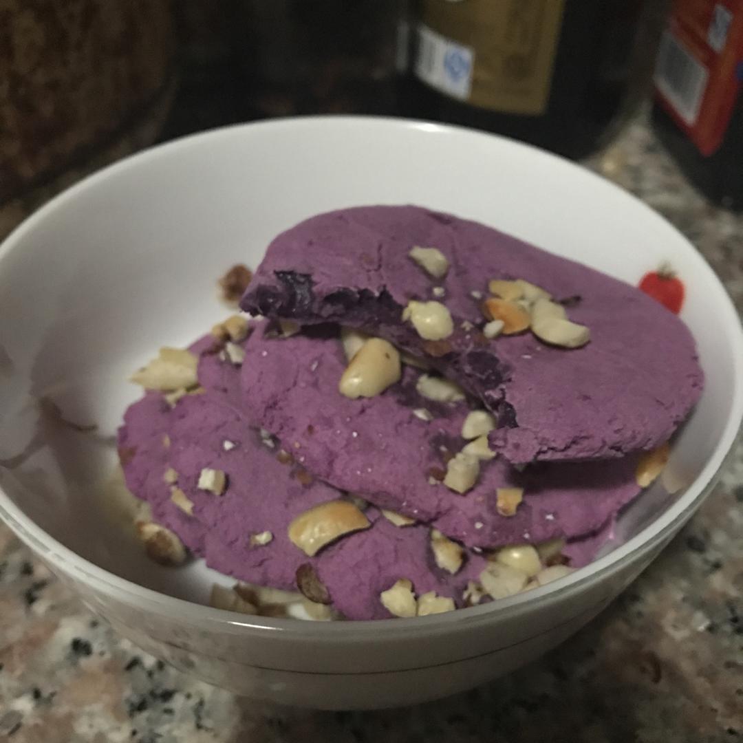 紫薯芝麻饼
