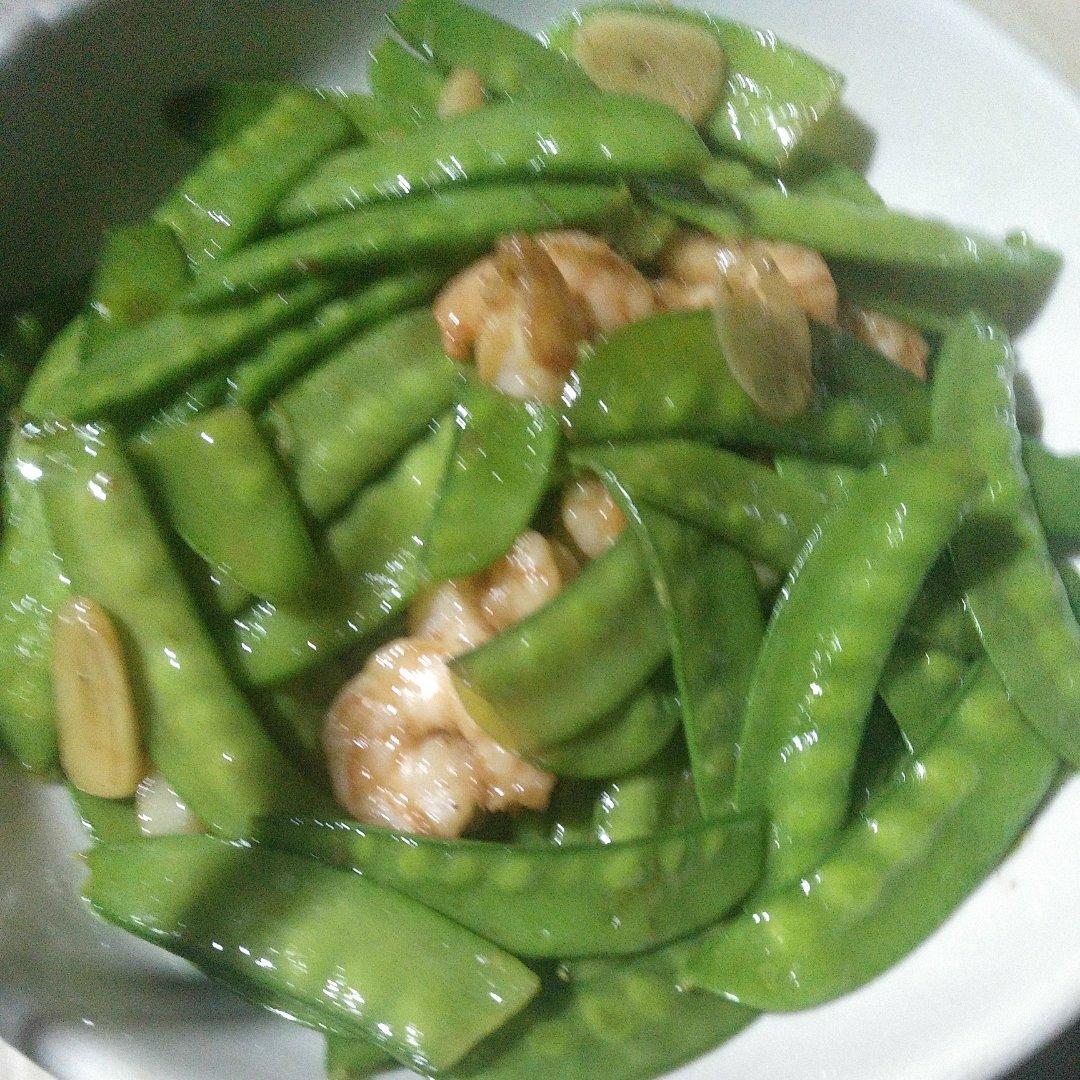 清爽不油腻的荷兰豆炒虾仁🍤减脂必备