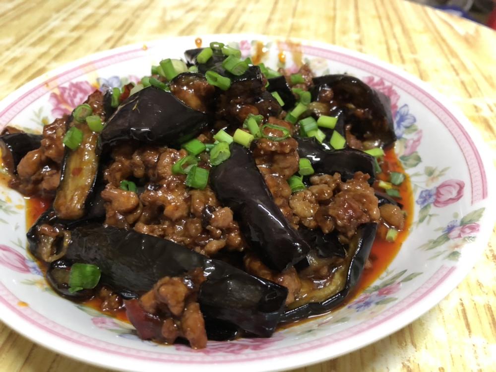 红烧肉沫茄子
