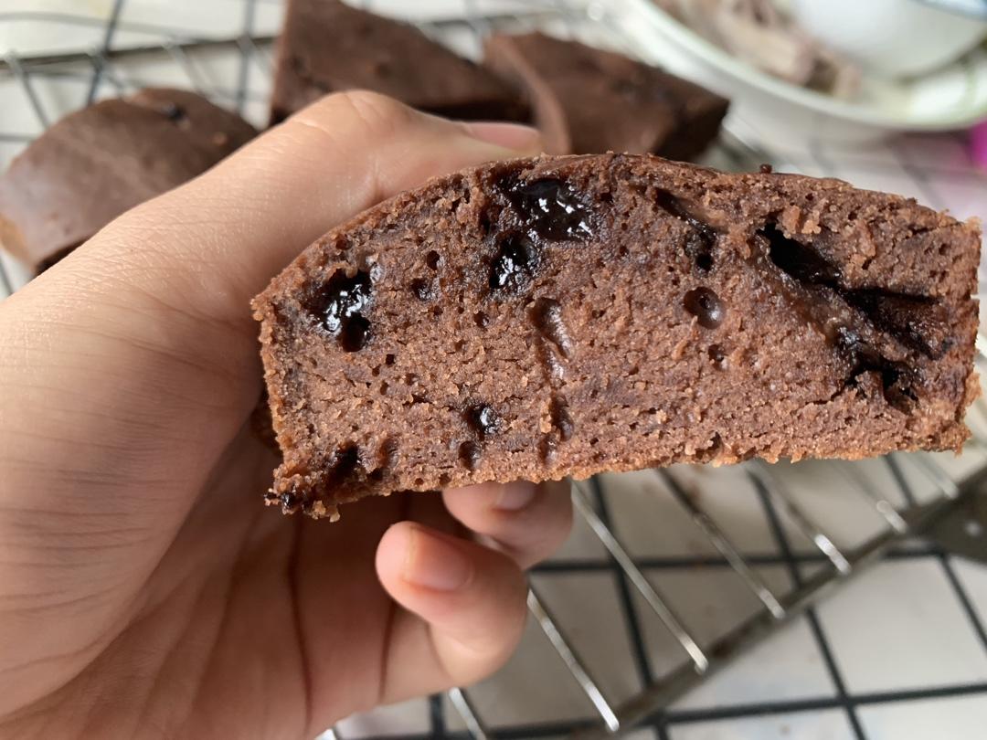 纯素无蛋布朗尼 巧克力可可蛋糕胚